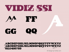 VIDIZ ssI 1.000 Font Sample