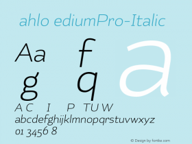 KahloMediumPro-Italic ☞ 1.000;com.myfonts.easy.latinotype.kahlo.pro-ital.wfkit2.version.3S9d图片样张