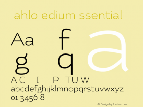 KahloMediumEssential ☞ Version 1.000;com.myfonts.easy.latinotype.kahlo.med.wfkit2.version.46oF图片样张