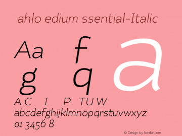 KahloMediumEssential-Italic ☞ 1.000;com.myfonts.easy.latinotype.kahlo.med-ital.wfkit2.version.46oM图片样张