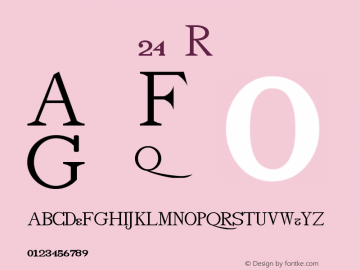 drminf24 Regular Version 001.001 Font Sample