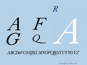 drmdozittc12 Regular Version 001.001 Font Sample