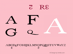 drmdozbx6 Regular Version 001.001 Font Sample