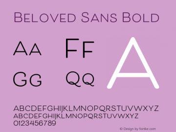 Beloved Sans Bold Version 1.001; ttfautohint (v0.95) -d;com.myfonts.easy.laura-worthington.beloved.sans-bold.wfkit2.version.4rV7 Font Sample