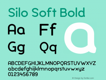 Silo Soft Bold Version 1.000;PS 001.001;hotconv 1.0.56图片样张