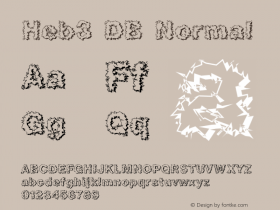 Heb3 DB Normal 1.0 Wed Apr 02 00:22:00 1997 Font Sample