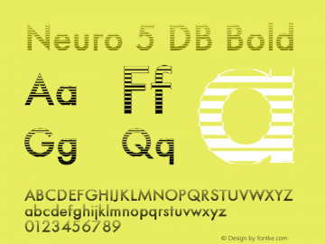 Neuro 5 DB Bold 1.0 Thu Apr 03 14:08:06 1997图片样张