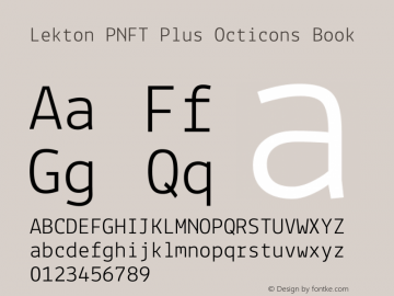 Lekton PNFT Plus Octicons Book Version 34.000图片样张