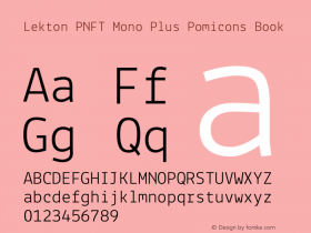 Lekton PNFT Mono Plus Pomicons Book Version 34.000图片样张