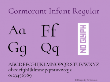 Cormorant Infant Regular Version 1.000图片样张