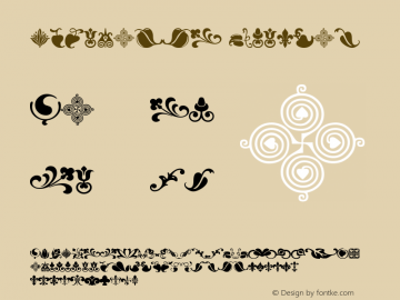 DingbatsF Regular Version 4.10图片样张