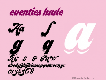 SeventiesShade ☞ 1.000;com.myfonts.easy.argentina-lian-types.seventies.shade.wfkit2.version.4sWh Font Sample