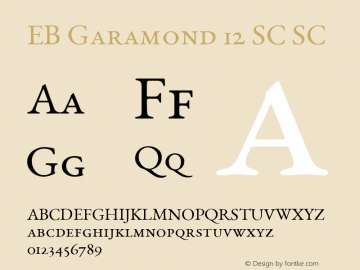 EB Garamond 12 SC SC Version 0.014e ; ttfautohint (v0.9.15-a7bc-dirty) -l 8 -r 50 -G 200 -x 0 -w 