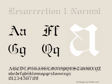 Resurrection 1 Normal 1.000图片样张