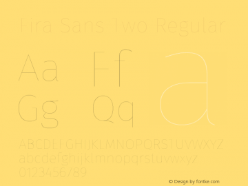 Fira Sans Two Regular Version 4.105图片样张