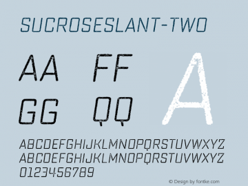 SucroseSlant-Two ☞ Version 1.000;com.myfonts.yellow-design.sucrose.slant-two.wfkit2.gPv7 Font Sample