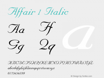 Affair 1 Italic 001.003图片样张