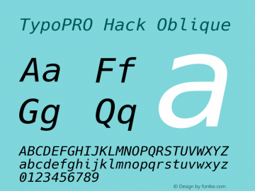 TypoPRO Hack Oblique Version 2.010图片样张