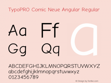 TypoPRO Comic Neue Angular Regular Version 1.000图片样张