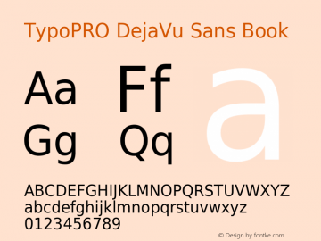 TypoPRO DejaVu Sans Book Version 2.34图片样张