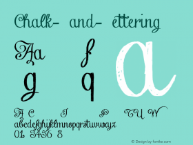 Chalk-Hand-Lettering ☞ Version 1.00 August 10, 2012, initial release;com.myfonts.easy.fontscafe.chalk-hand.lettering.wfkit2.version.3TqB图片样张