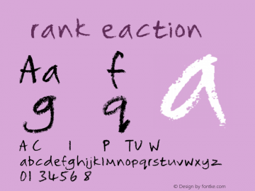 FrankReaction ☞ Version 1.000; ttfautohint (v0.95) -d;com.myfonts.easy.will-stewart.frank-reaction.regular.wfkit2.version.3XoP图片样张