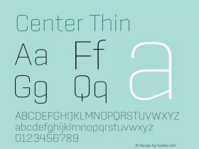 Center Thin Version 1.1图片样张