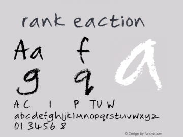 FrankReaction ☞ Version 1.000; ttfautohint (v0.95) -d;com.myfonts.easy.will-stewart.frank-reaction.regular.wfkit2.version.3XoP图片样张