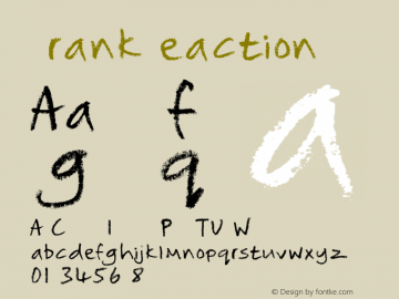 FrankReaction ☞ Version 1.000; ttfautohint (v0.95) -d;com.myfonts.easy.will-stewart.frank-reaction.regular.wfkit2.version.3XoP图片样张