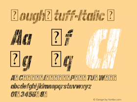 RoughStuff-Italic ☞ Version 1.00 January 22, 2015, initial release; ttfautohint (v0.95) -d;com.myfonts.easy.studio-k.rough-stuff.italic.wfkit2.version.4mfa Font Sample