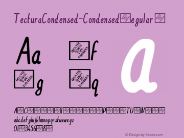 TecturaCondensed-CondensedRegular ☞ Version 1.001 2008;com.myfonts.easy.gatf.tectura.condensed-regular.wfkit2.version.3bQN图片样张