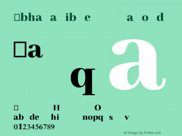 AbhayaLibre ExtraBold Version 1.0.1 Font Sample