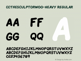 CCTheSculptorW00-Heavy Regular Version 1.00 Font Sample