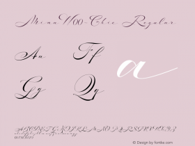 MinaW00-Chic Regular Version 1.11 Font Sample