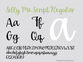 Silly Me Script Regular Version 1.00 2015图片样张