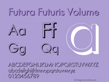 Futura Futuris Font,FuturaFuturis-Volume Font,Futura Futuris.