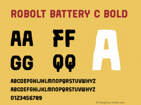 Robolt Battery C Bold Version 1.000图片样张