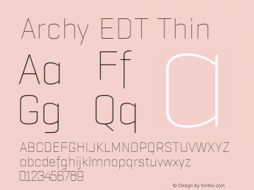 Archy EDT Thin Version 001.001图片样张