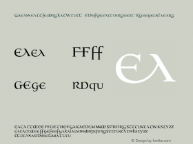 JanaThorkW90-Ligatures Regular Version 1.00 Font Sample