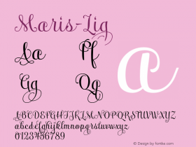 Maris-Lig ☞ 1.000;com.myfonts.easy.insigne.maris.light.wfkit2.version.4pFG Font Sample