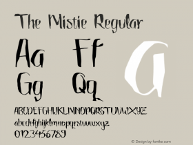 The Mistie Regular 1.000 Font Sample