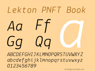 Lekton PNFT Book Version 3.000图片样张