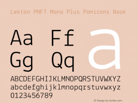 Lekton PNFT Mono Plus Pomicons Book Version 34.000图片样张