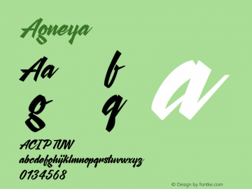 Agneya ☞ Version 1.000;com.myfonts.easy.seventh-imperium.agneya.regular.wfkit2.version.4twX Font Sample