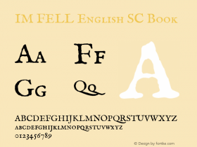 IM FELL English SC Book Version 3.00图片样张