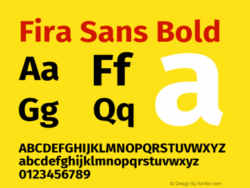 Fira Sans Bold Version 4.106图片样张