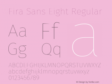 Fira Sans Eight Regular Version 4.106图片样张