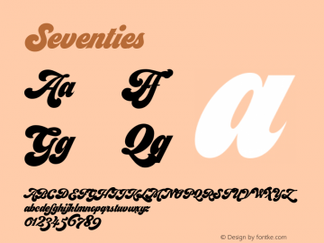 Seventies ☞ 1.000;com.myfonts.easy.argentina-lian-types.seventies.regular.wfkit2.version.4sWf Font Sample