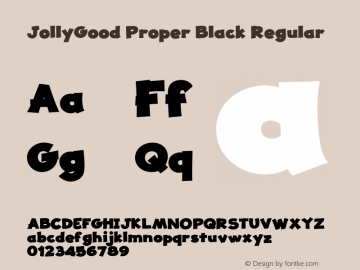 JollyGood Proper Black Regular Version 1图片样张