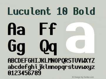 Luculent 10 Bold Version 2.0.0-b4b12eb282a3图片样张